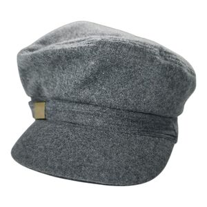 Alfred Sung Wool Newsboy Flat Cap Women Gray Baker Boy Hat Classic